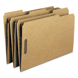 Top Tab 2-fastener Folders, 1-3-cut Tabs, Legal Size, 11 Pt. Kraft, 50-box