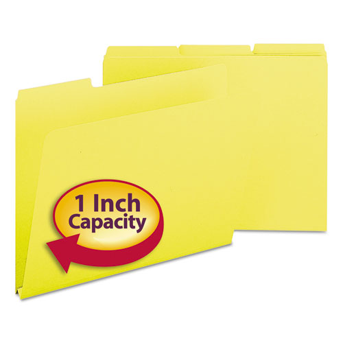 Expanding Recycled Heavy Pressboard Folders, 1-3-cut Tabs, 1