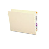 Heavyweight Manila End Tab Folders, 9.5" Front, Straight Tab, Letter Size, 100-box