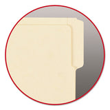 Heavyweight Manila End Tab Folders, 9" Front, 1-3-cut Tabs, Letter Size, 100-box