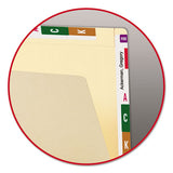 Heavyweight Manila End Tab Conversion File Folders, Straight Tab, Letter Size, 100-box