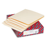 Shelf-master Heavyweight Manila End Tab Folders, Straight Tab, Letter Size, 50-box