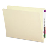 Shelf-master Heavyweight Manila End Tab Folders, Straight Tab, Letter Size, 50-box