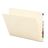 Extended End Tab Manila Folders, Straight Tab, Letter Size, 100-box