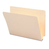 Heavyweight Manila End Tab Expansion Folders, Straight Tab, Letter Size, 50-box
