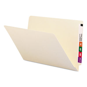 Heavyweight Manila End Tab Folders, 9.5" Front, 1-ply Straight Tab, Legal Size, 100-box