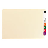 Heavyweight Manila End Tab Folders, 9.5" Front, 1-ply Straight Tab, Legal Size, 100-box