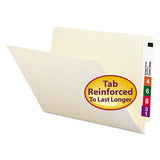 Heavyweight Manila End Tab Folders, 9.5" Front, Straight Tab, Legal Size, 100-box