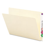 Extended End Tab Manila Folders, Straight Tab, Legal Size, 100-box