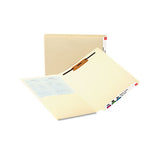 Heavyweight Manila End Tab Pocket Folders With One Fastener, Straight Tab, Letter Size, 50-box