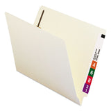 Heavyweight Manila End Tab Pocket Folders With One Fastener, Straight Tab, Letter Size, 50-box