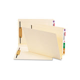 Manila End Tab 1-fastener Folders With Reinforced Tabs, 0.75" Expansion, Straight Tab, Letter Size, 11 Pt. Manila, 50-box