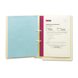 Heavyweight Manila Reinforced End Tab Folders With U-clip, Straight Tab, Letter Size, 50-box