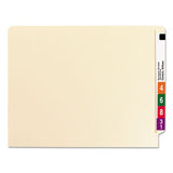 Manila End Tab 2-fastener Folders With Reinforced Tabs, 0.75" Expansion, Straight Tab, Letter Size, 11 Pt. Manila, 50-box