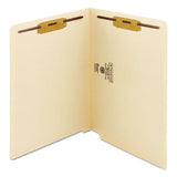 Manila End Tab 2-fastener Folders With Reinforced Tabs, 0.75" Expansion, Straight Tab, Letter Size, 11 Pt. Manila, 50-box