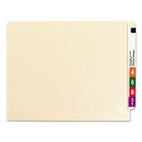Manila Reinforced End Tab 2-fastener Folders With Antimicrobial Product Protection, Straight Tab, Letter Size, 50-box