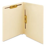 Manila End Tab 2-fastener Folders With Reinforced Tabs, 0.75" Expansion, Straight Tab, Letter Size, 11 Pt. Manila, 50-box