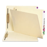 Manila End Tab 2-fastener Folders With Reinforced Tabs, 0.75" Expansion, Straight Tab, Letter Size, 11 Pt. Manila, 250-box