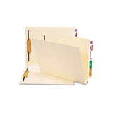 Manila End Tab 1-fastener Folders With Reinforced Tabs, 0.75" Expansion, Straight Tab, Letter Size, 14 Pt. Manila, 50-box