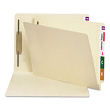 Manila End Tab 1-fastener Folders With Reinforced Tabs, 0.75" Expansion, Straight Tab, Letter Size, 14 Pt. Manila, 50-box