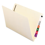 Manila End Tab 1-fastener Folders With Reinforced Tabs, 0.75" Expansion, Straight Tab, Legal Size, 11 Pt. Manila, 50-box