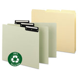 Recycled Blank Top Tab File Guides, 1-3-cut Top Tab, Blank, 8.5 X 11, Green, 50-box