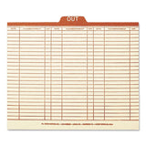 Manila Out Guides, Printed Form Style, 1-5-cut Top Tab, Out, 8.5 X 11, Manila, 100-box
