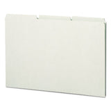 Recycled Blank Top Tab File Guides, 1-3-cut Top Tab, Blank, 8.5 X 14, Green, 50-box