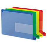 Colored Poly Out Guides With Pockets, 1-3-cut End Tab, Out, 8.5 X 11, Red, 25-box