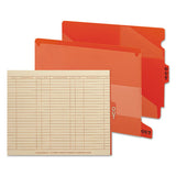 Colored Poly Out Guides With Pockets, 1-3-cut End Tab, Out, 8.5 X 11, Red, 25-box