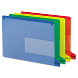 Colored Poly Out Guides With Pockets, 1-3-cut End Tab, Out, 8.5 X 11, Blue, 25-box