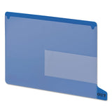 Colored Poly Out Guides With Pockets, 1-3-cut End Tab, Out, 8.5 X 11, Blue, 25-box