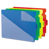 End Tab Poly Out Guides, Two-pocket Style, 1-3-cut End Tab, Out, 8.5 X 11, Blue, 50-box