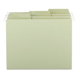 Erasable Fastab Hanging Folders, Letter Size, 1-3-cut Tab, Moss, 20-box