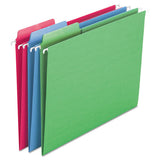 Erasable Fastab Hanging Folders, Letter Size, 1-3-cut Tab, Moss, 20-box