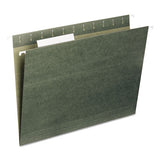 Hanging Folders, Letter Size, 1-3-cut Tab, Standard Green, 25-box