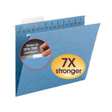 Tuff Hanging Folders With Easy Slide Tab, Letter Size, 1-3-cut Tab, Blue, 18-box