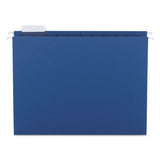 Colored Hanging File Folders, Letter Size, 1-5-cut Tab, Navy, 25-box