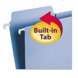 Fastab Hanging Folders, Letter Size, 1-3-cut Tab, Blue, 20-box