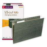 Hanging Folders, Legal Size, 1-3-cut Tab, Standard Green, 25-box