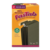 Fastab Hanging Folders, Legal Size, 1-3-cut Tab, Standard Green, 20-box