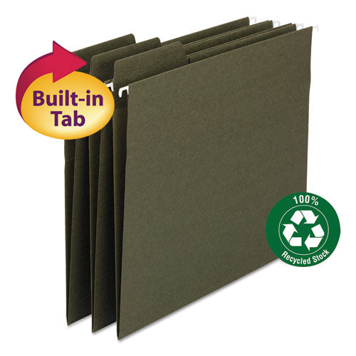 Fastab Hanging Folders, Legal Size, 1-3-cut Tab, Standard Green, 20-box
