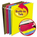 Fastab Hanging Folders, Legal Size, 1-3-cut Tab, Assorted, 18-box