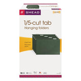 Hanging Folders, Legal Size, 1-5-cut Tab, Standard Green, 25-box