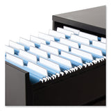 Colored Hanging File Folders With Protab Kit, Letter Size, 1-3-cut, Blue