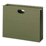 100% Recycled Hanging Pockets With Full-height Gusset, Letter Size, Standard Green, 10-box