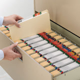 Box Bottom Hanging File Folders, Letter Size, 1-5-cut Tab, Assorted, 25-box