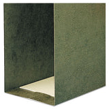 Box Bottom Hanging File Folders, Letter Size, Standard Green, 25-box