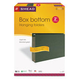 Box Bottom Hanging File Folders, Legal Size, Standard Green, 25-box