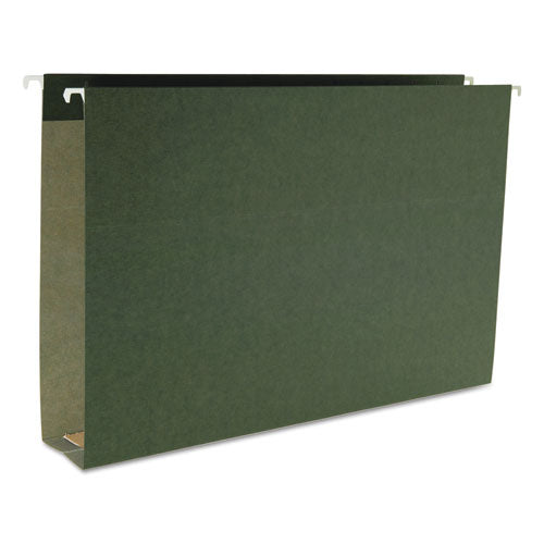 Box Bottom Hanging File Folders, Legal Size, Standard Green, 25-box